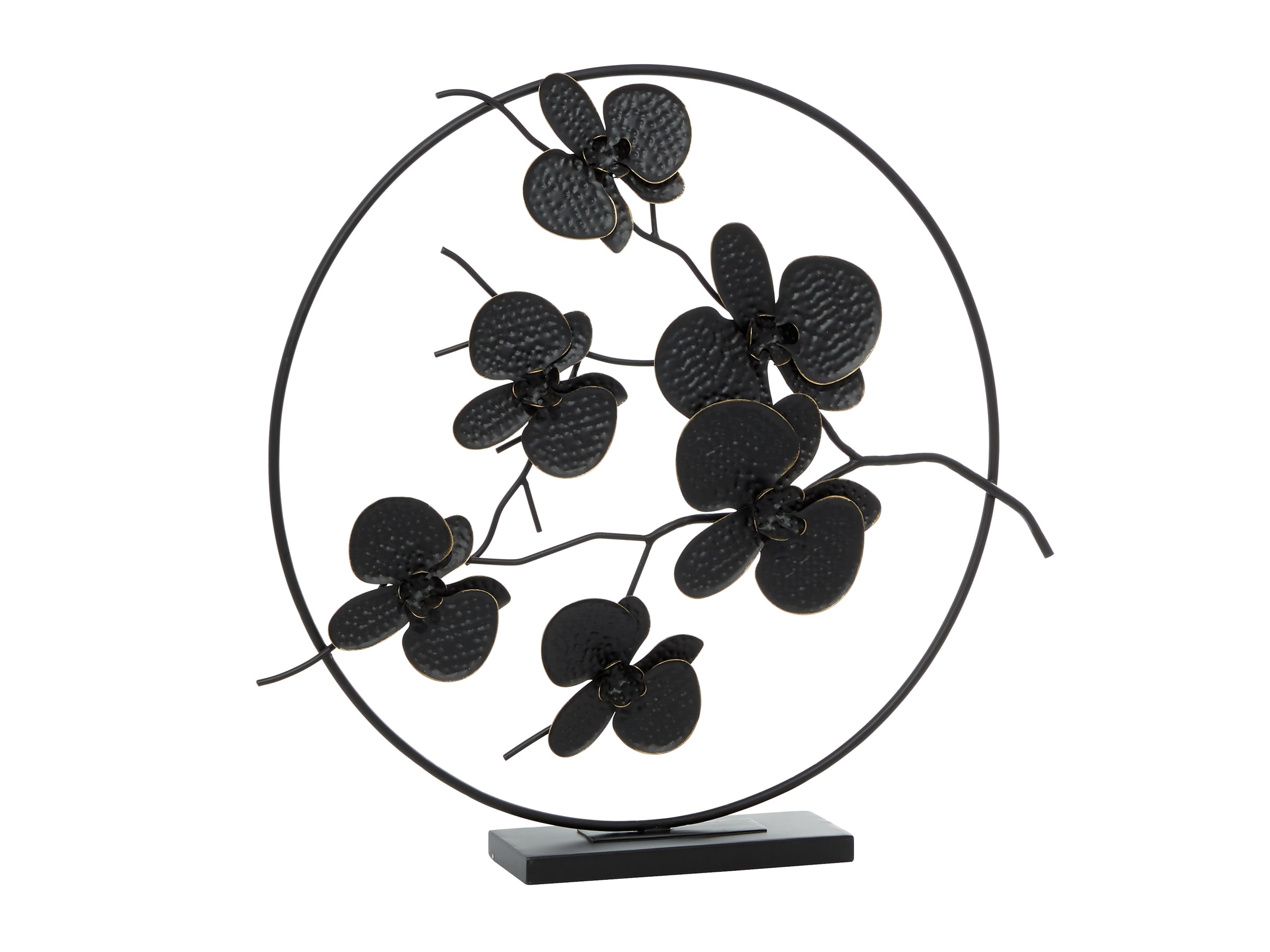 Black Metal Flowers Sculpture W X H Steinhafels