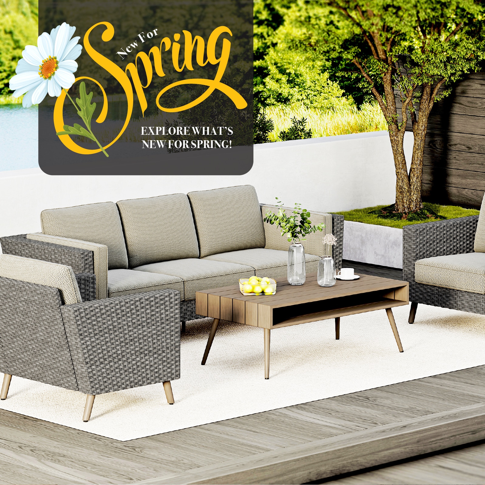 New For Spring Patio