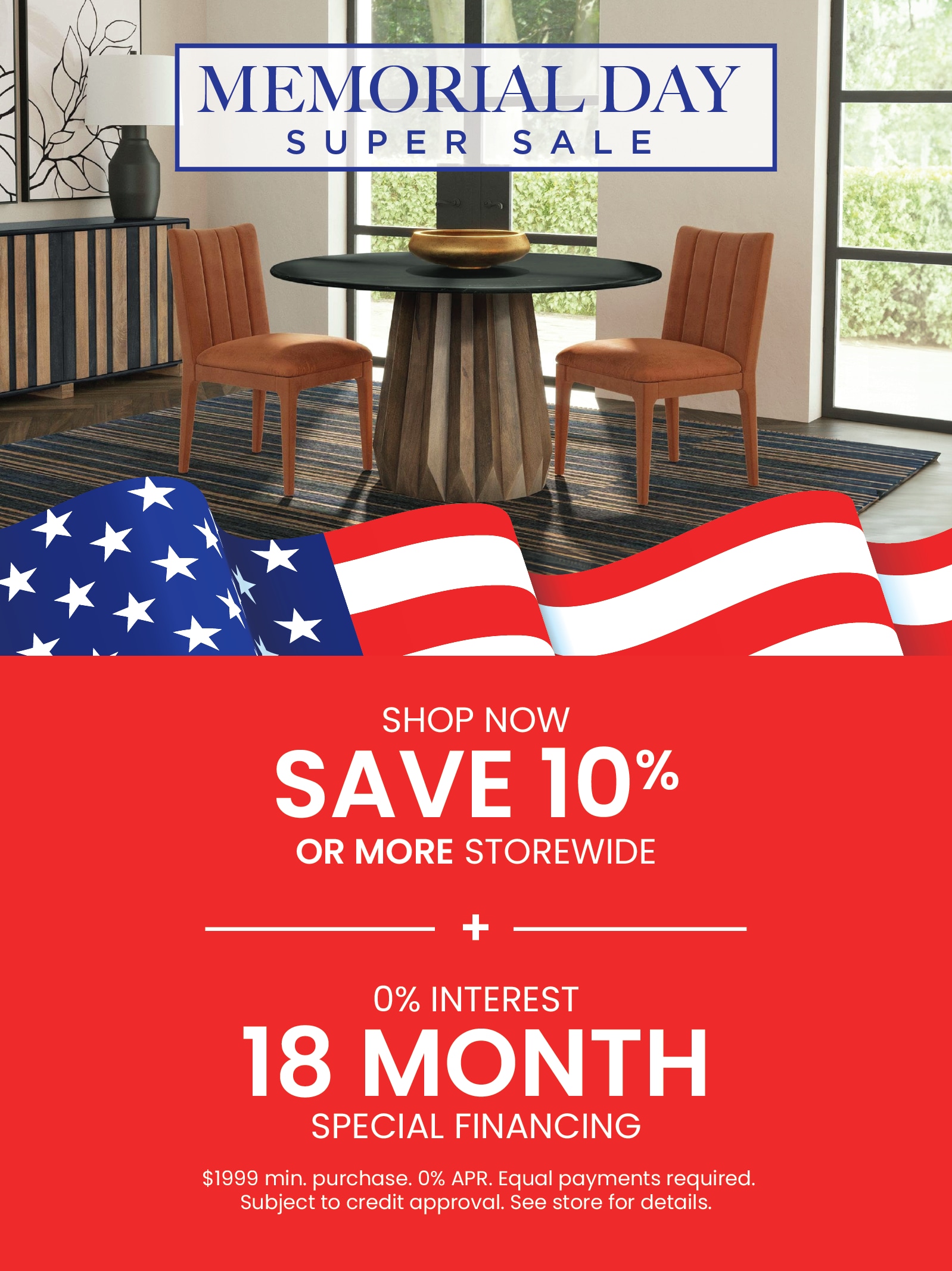 Save 10% + 18 Month 0% Finance