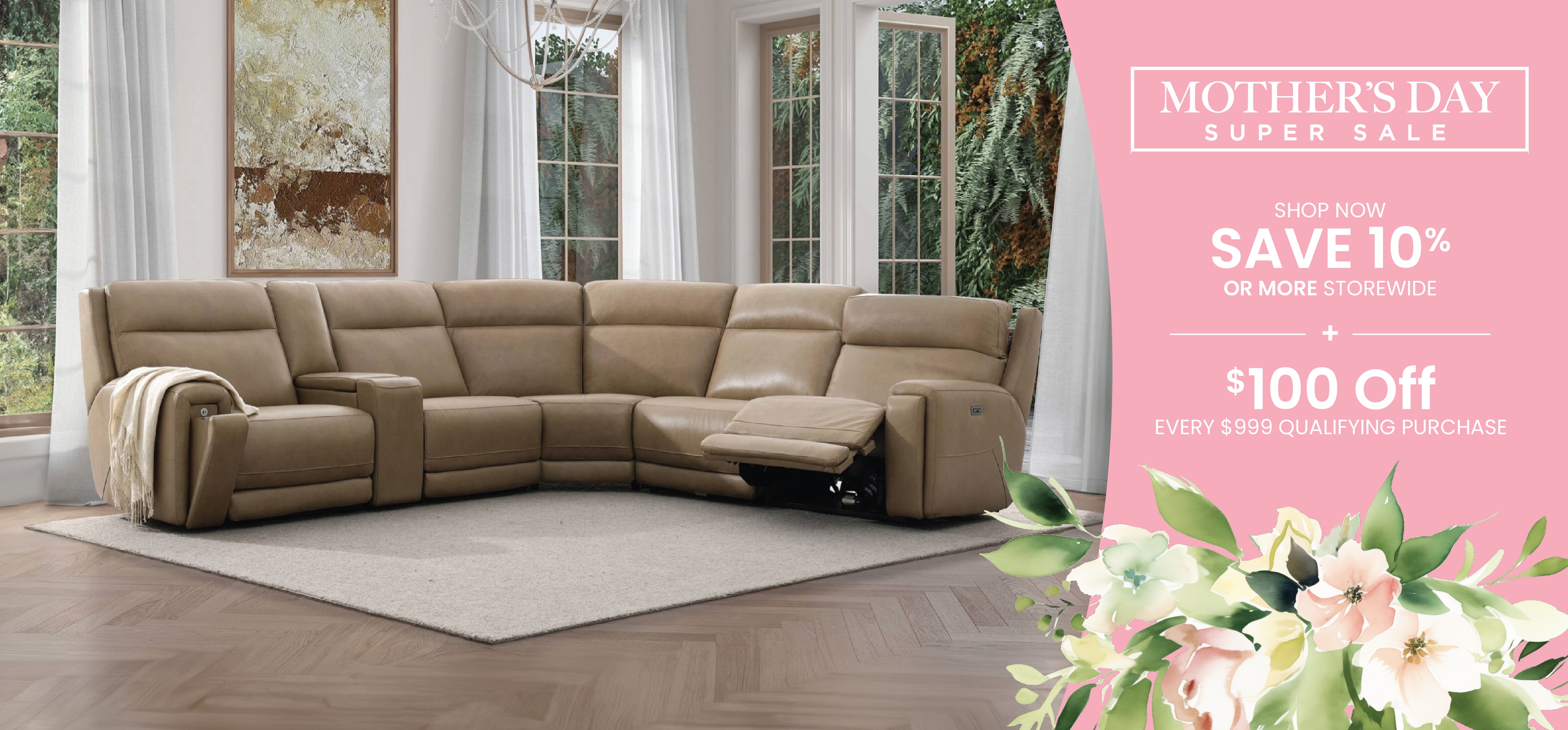 Save 10% + $100 Off Every $999 + 18 Month 0% Finance