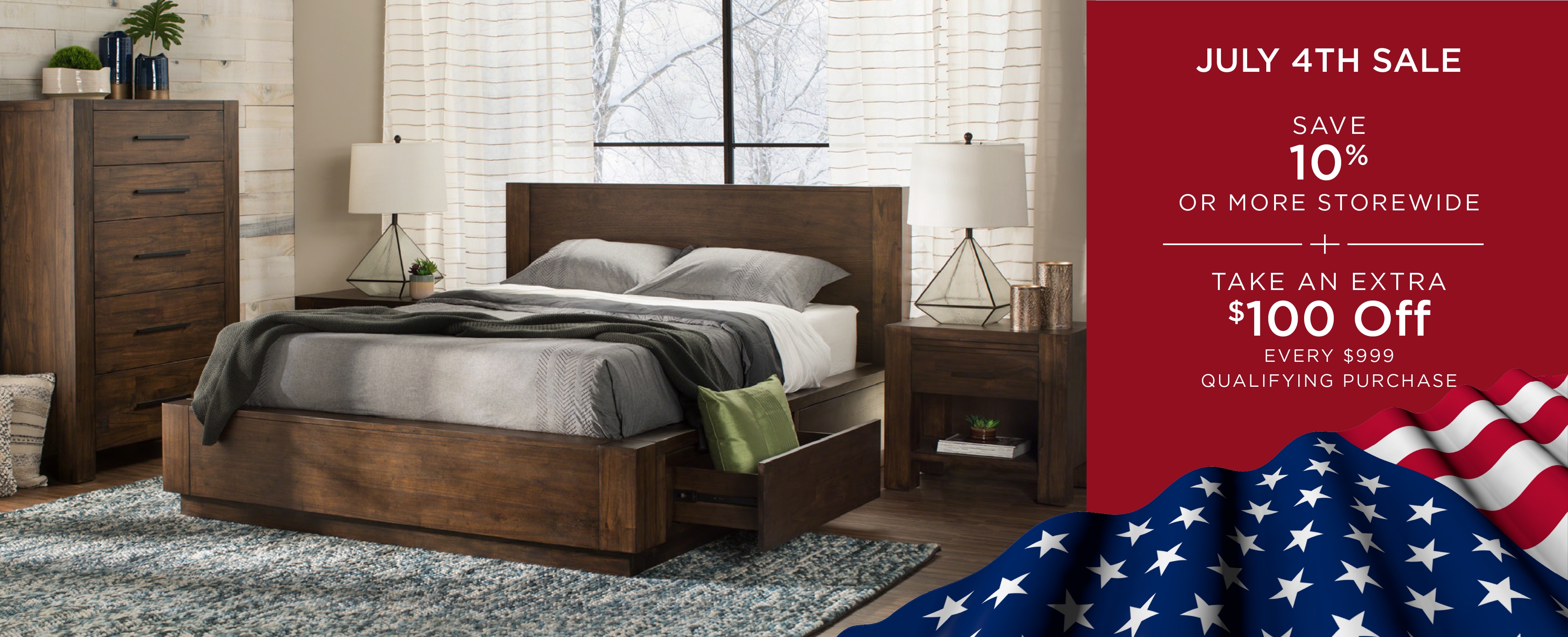 Save 10% Storewide + Take an Extra 10% Off Every $999 Qualifying Purchase