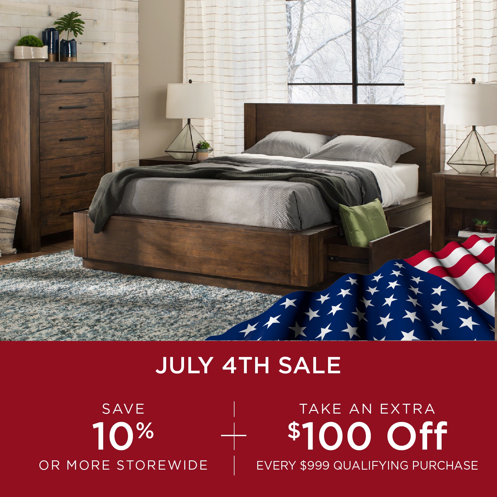 Save 10% Storewide + Take an Extra 10% Off Every $999 Qualifying Purchase
