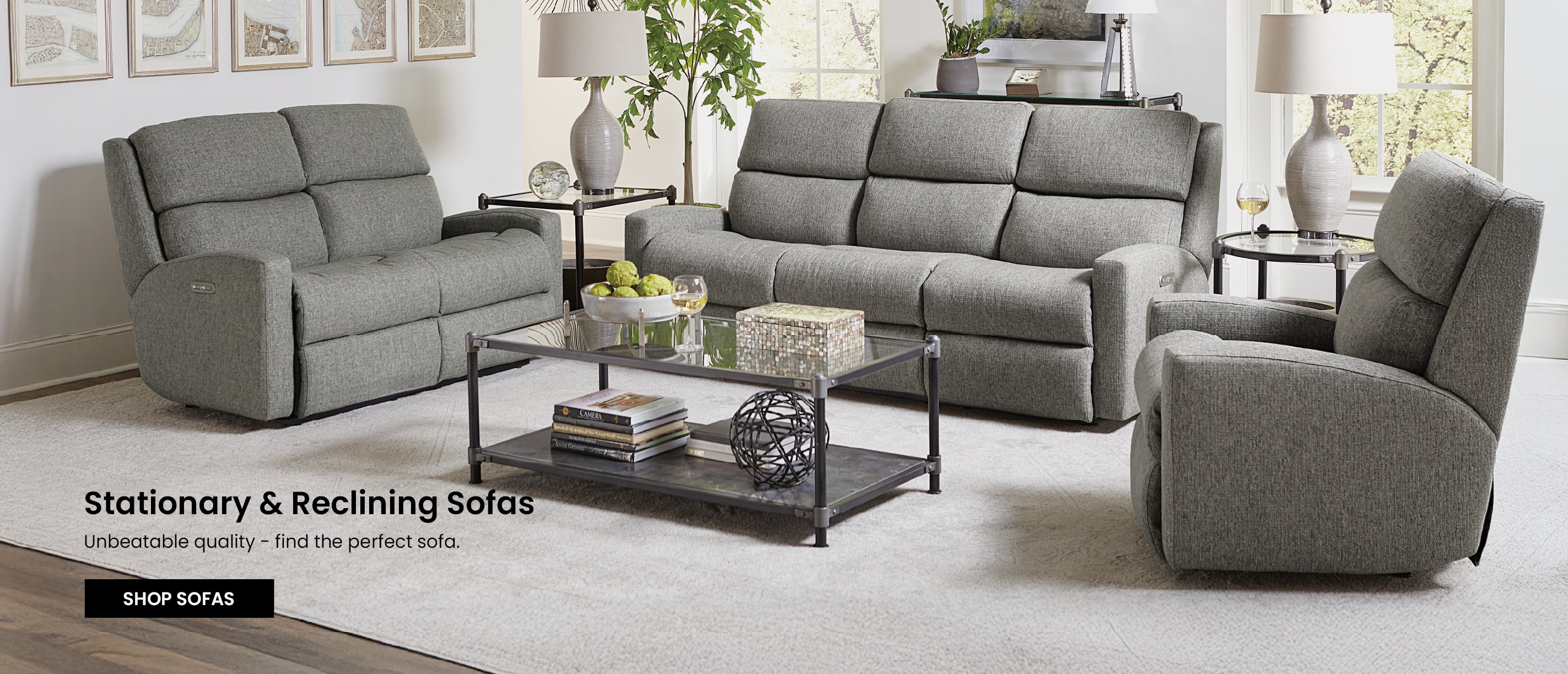 Flexsteel Stationary and Reclining Sofas