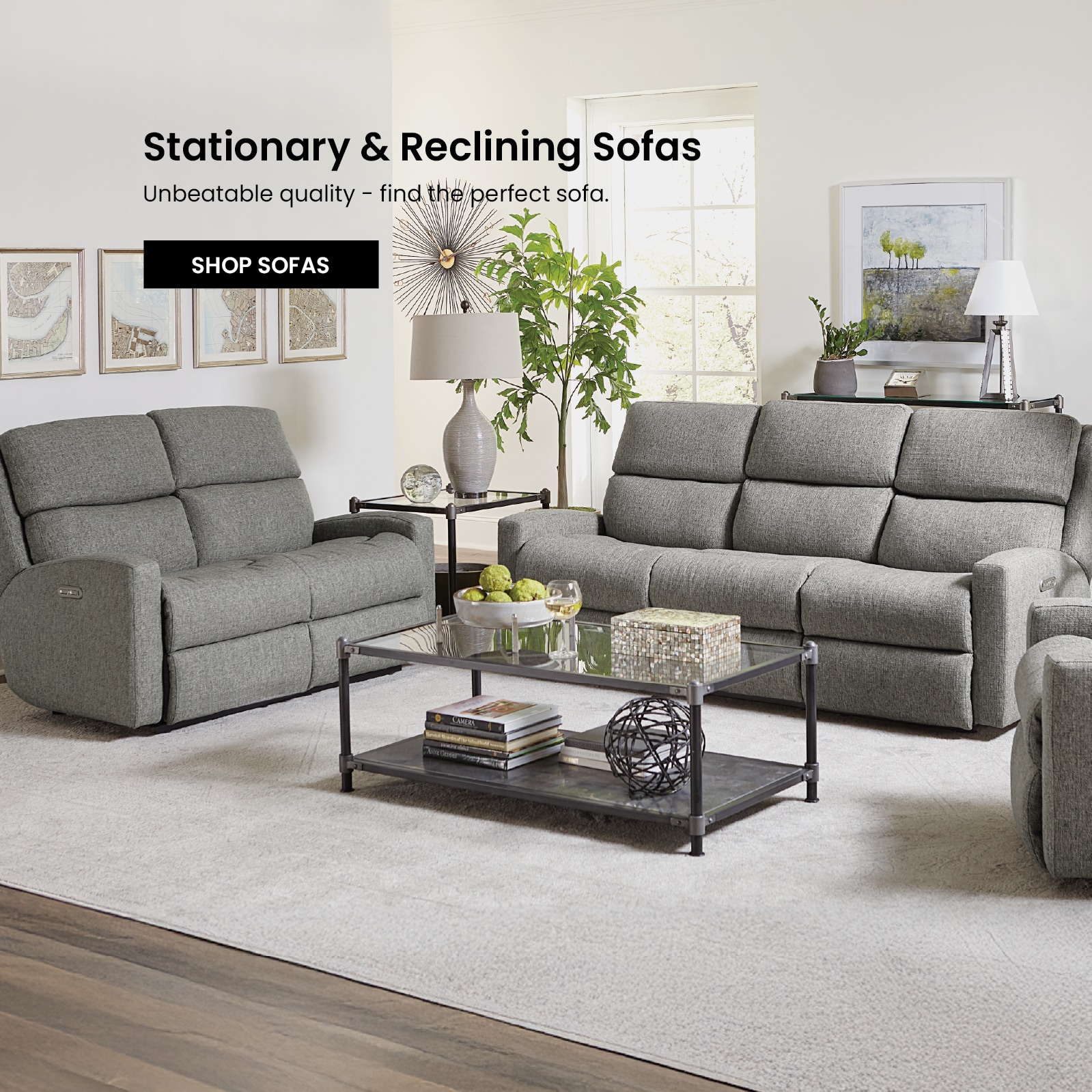 Flexsteel Stationary and Reclining Sofas