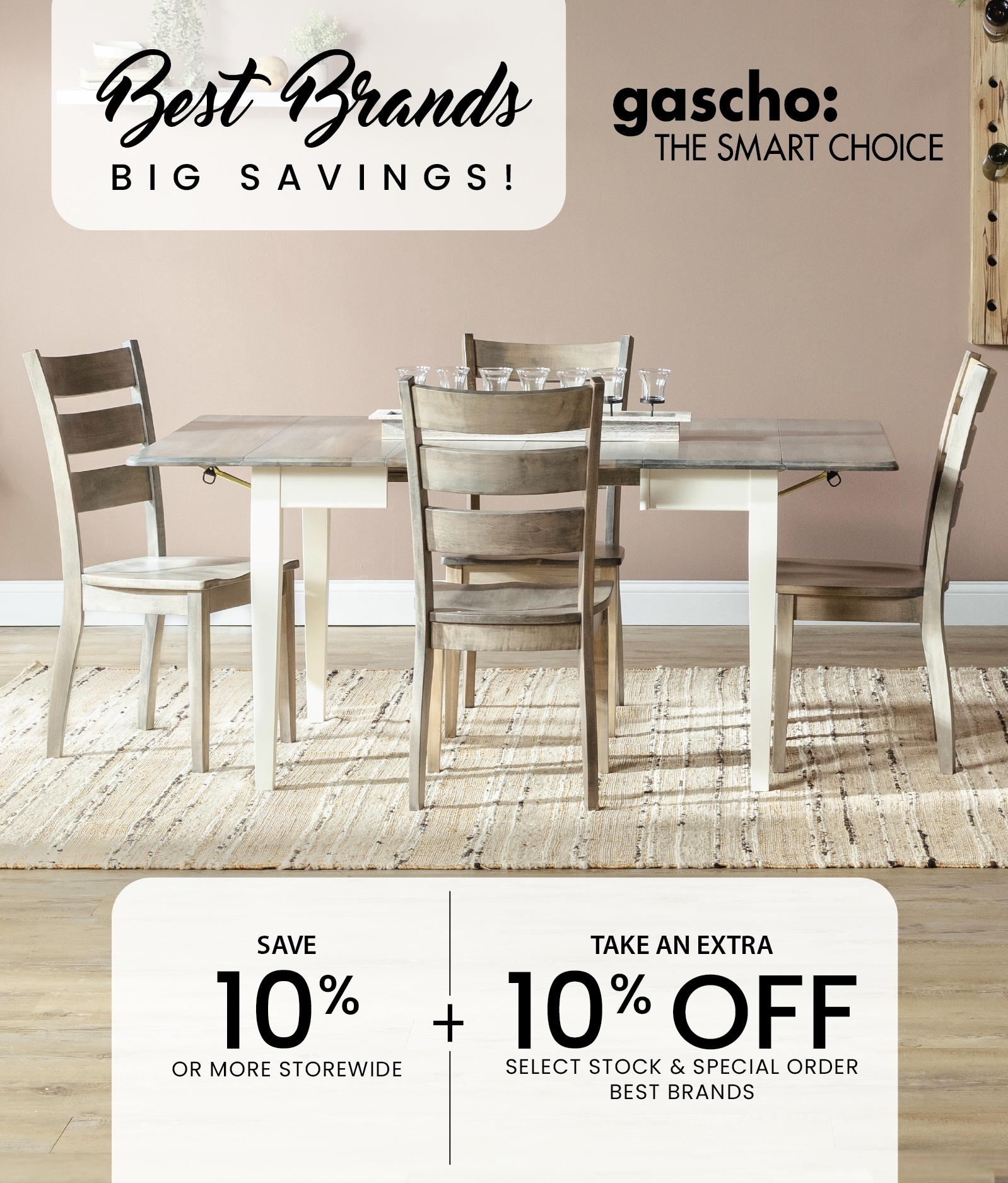 Save 10% Storewide + Take an Extra 10% Off Dining