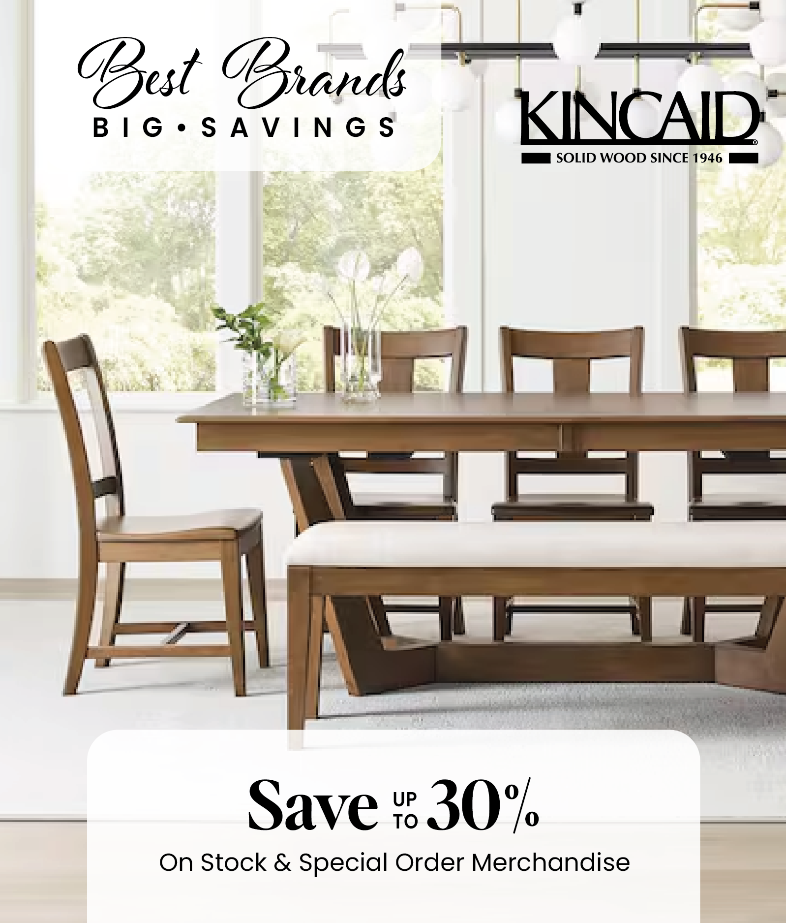 Save up to 30% during our Best Brands Sale.