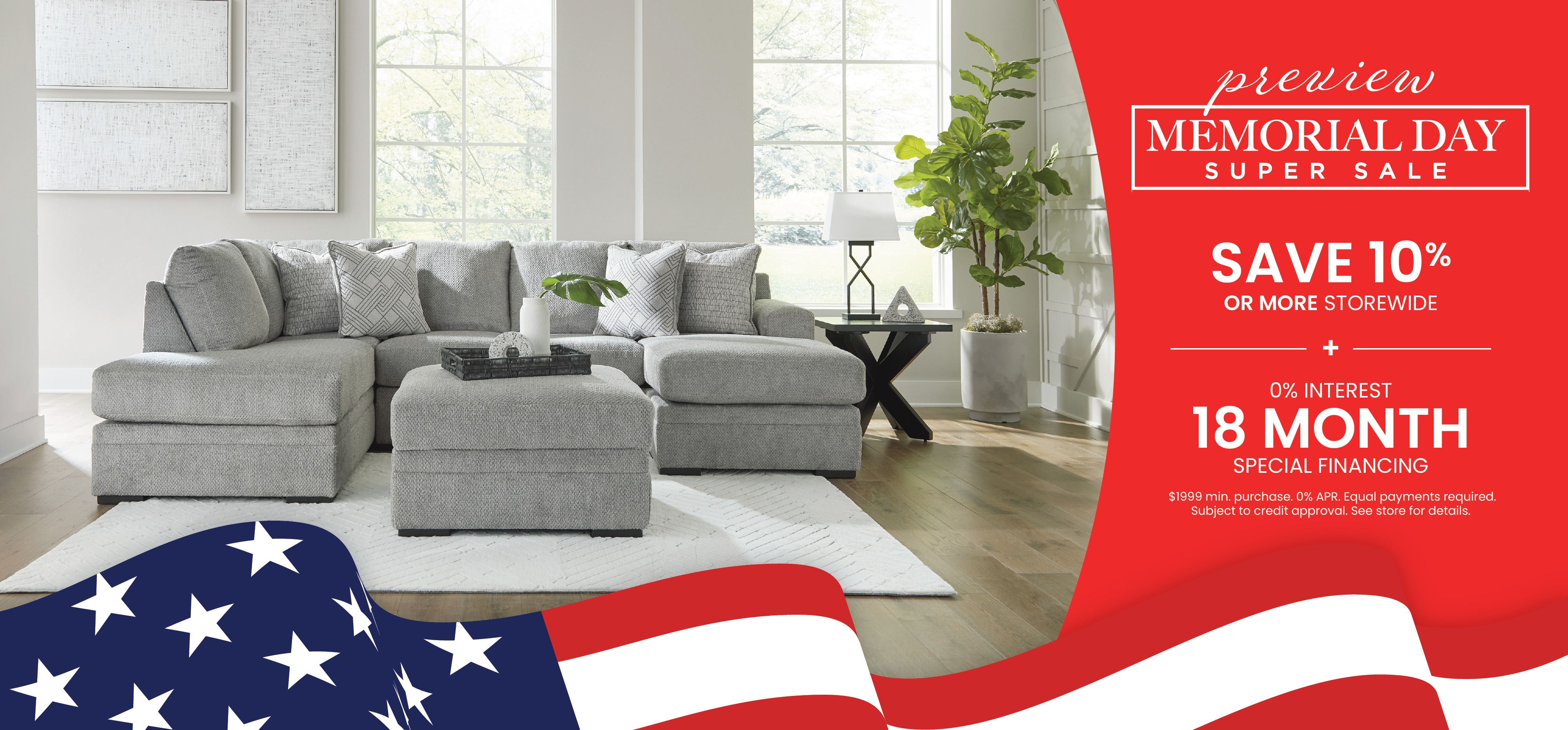 Save 10% and more during our Memorial Day Sale