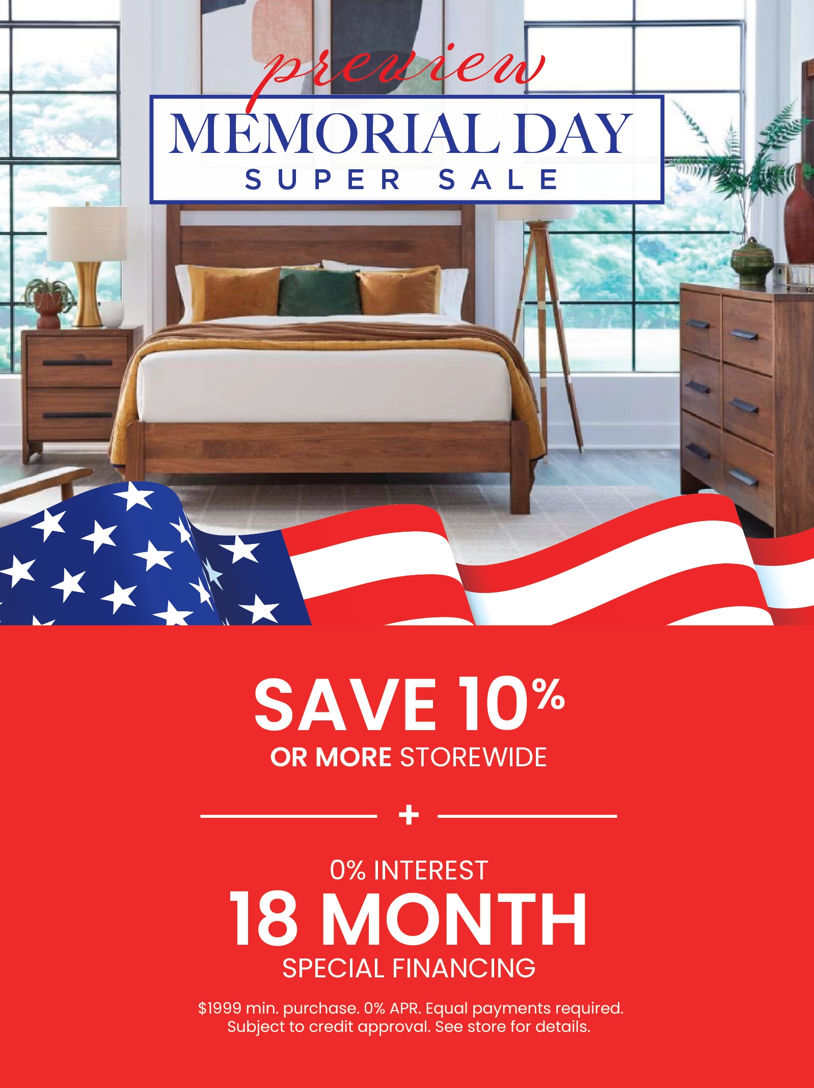 Save 10% and more during our Memorial Day Sale