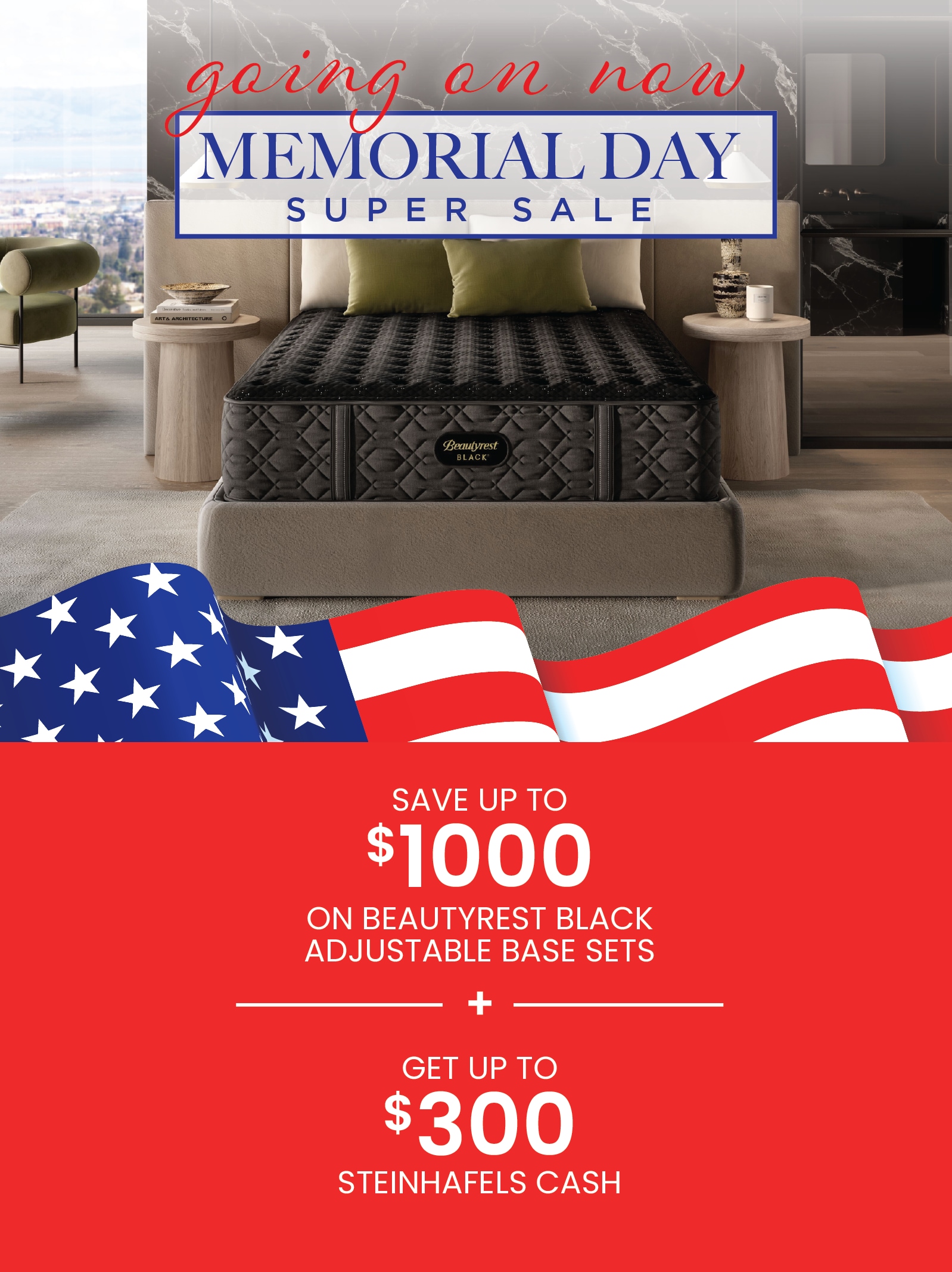 Save up to $1000 on adjustable base sets during our Memorial Day Sale