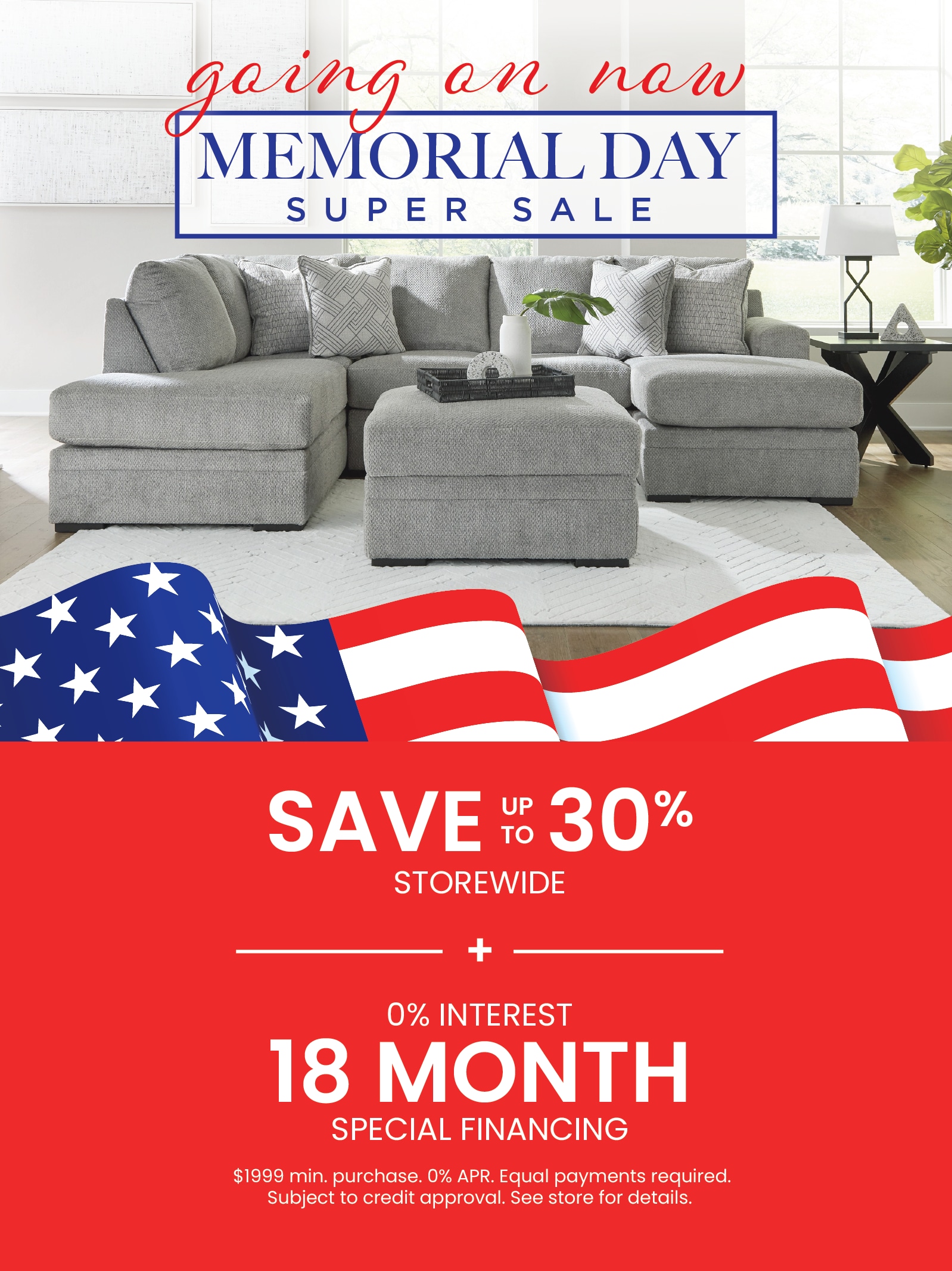 Save up to 30% during our Memorial Day Sale