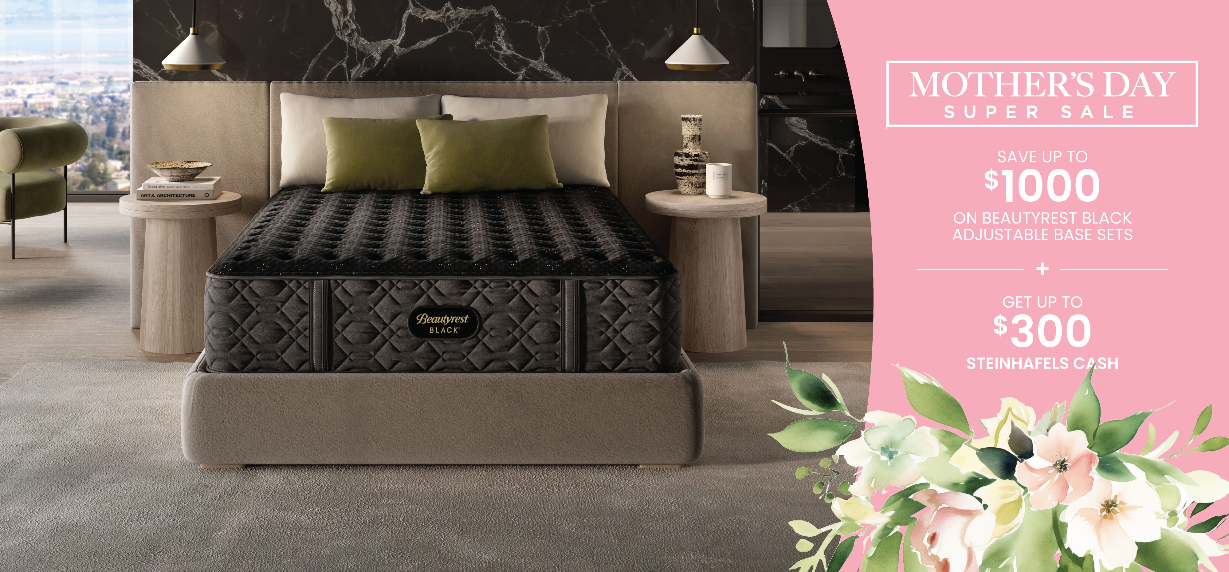 Save up to $1000 on adjustable base sets during our Mothers Day Sale