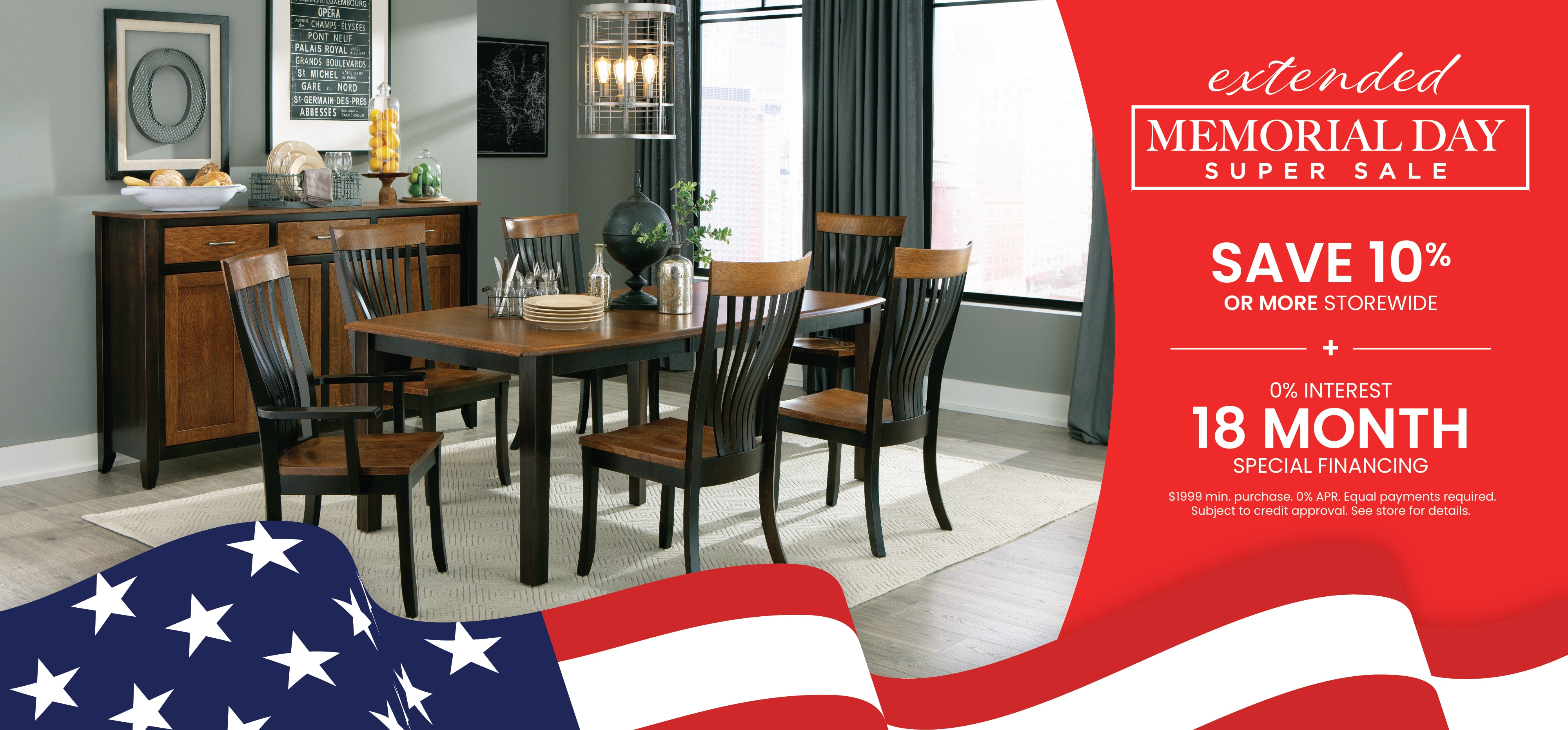 Save 10% or more during our Extended Memorial Day Sale