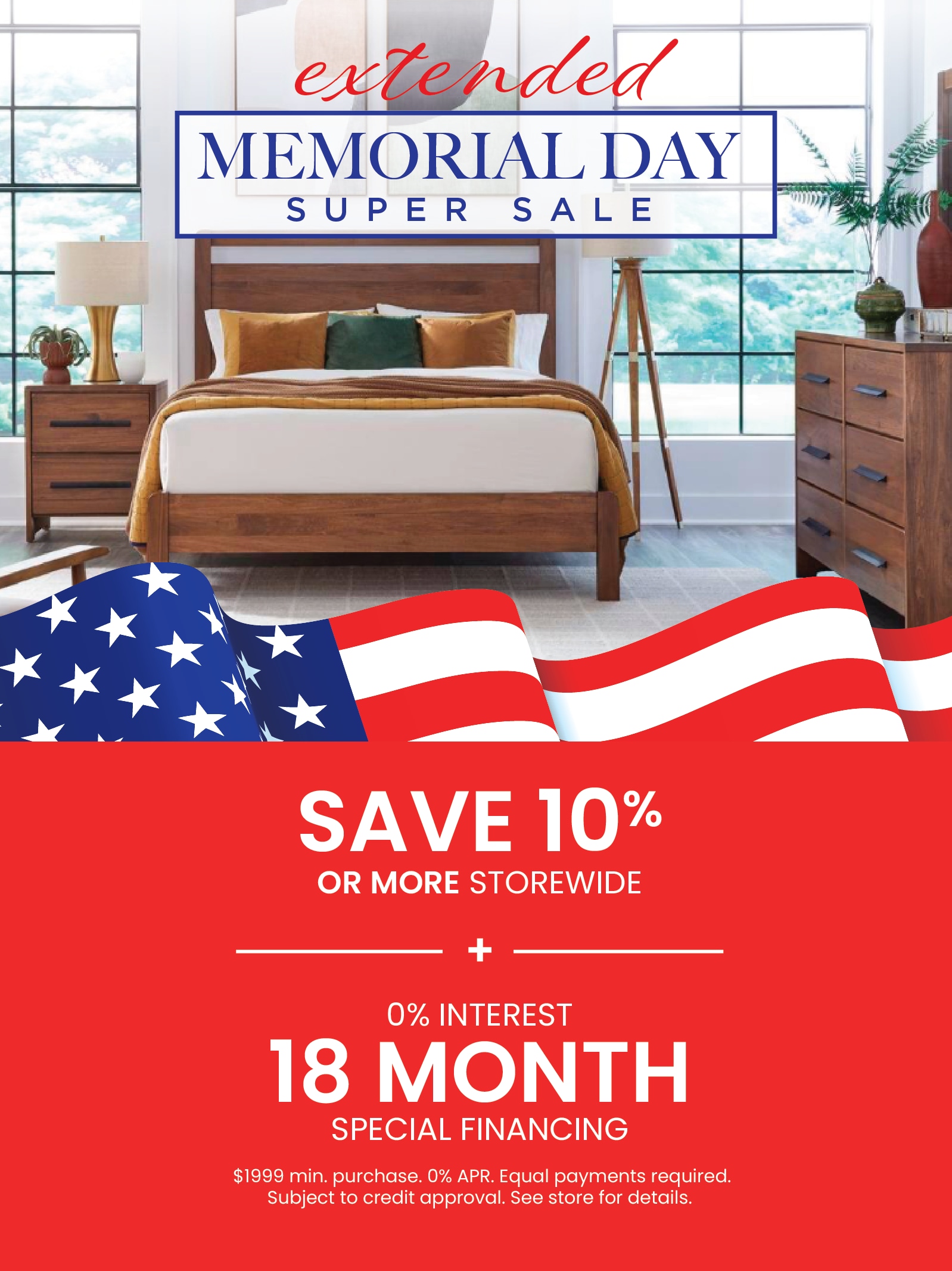 Save 10% or more during our Extended Memorial Day Sale