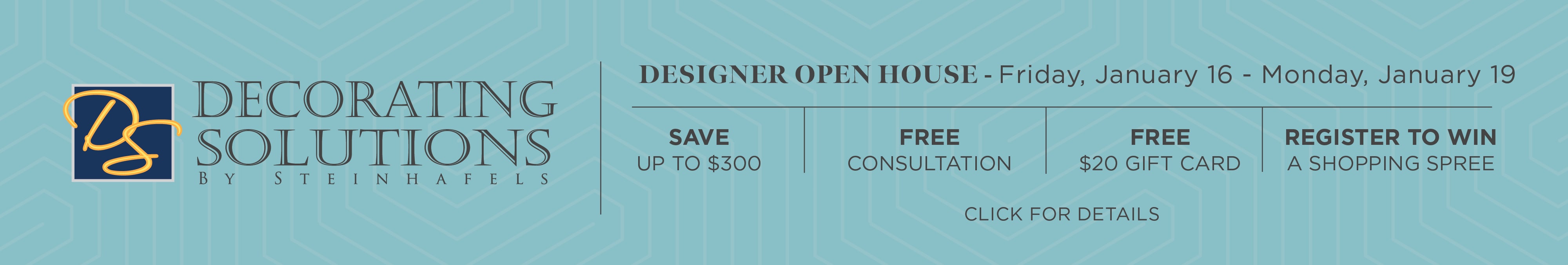 Designer Open House January 16