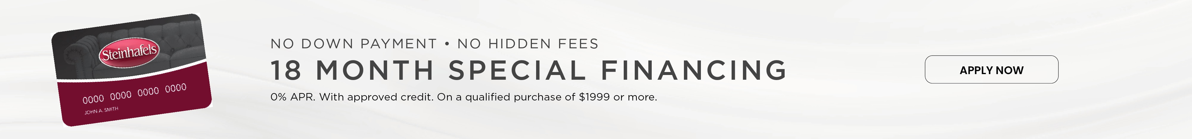 Special 18 Month Financing