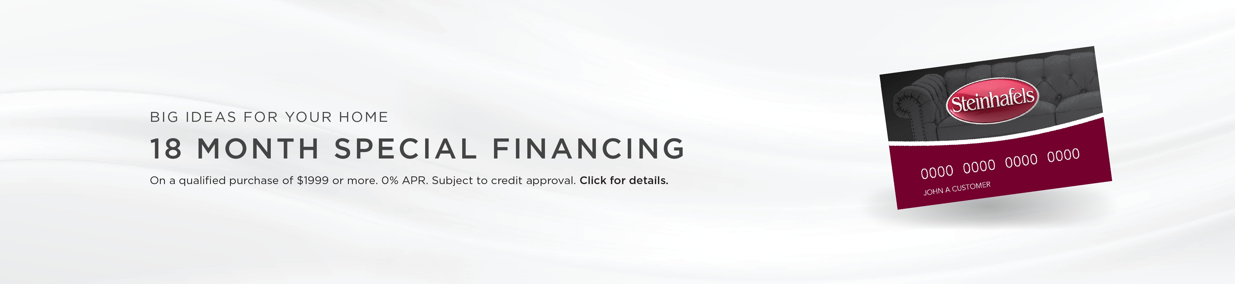 Special 18 Month Financing