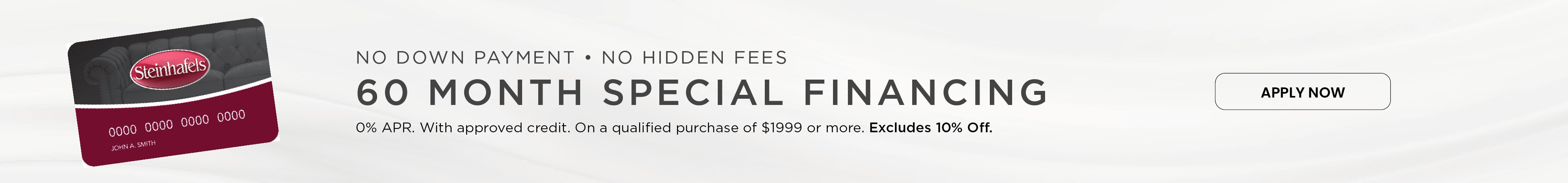 Special 60 Month Financing