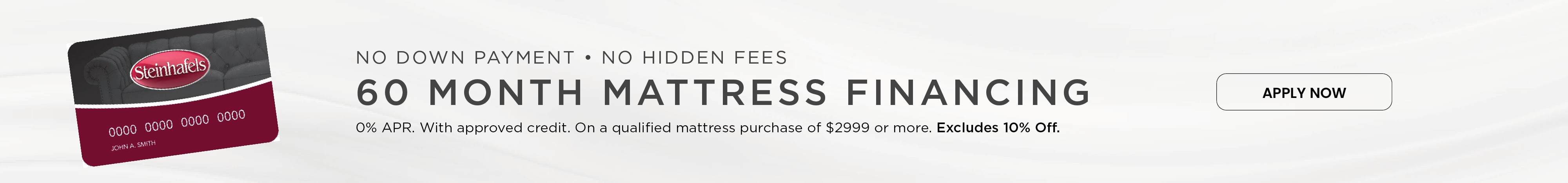 Special 60 Month Mattress Financing