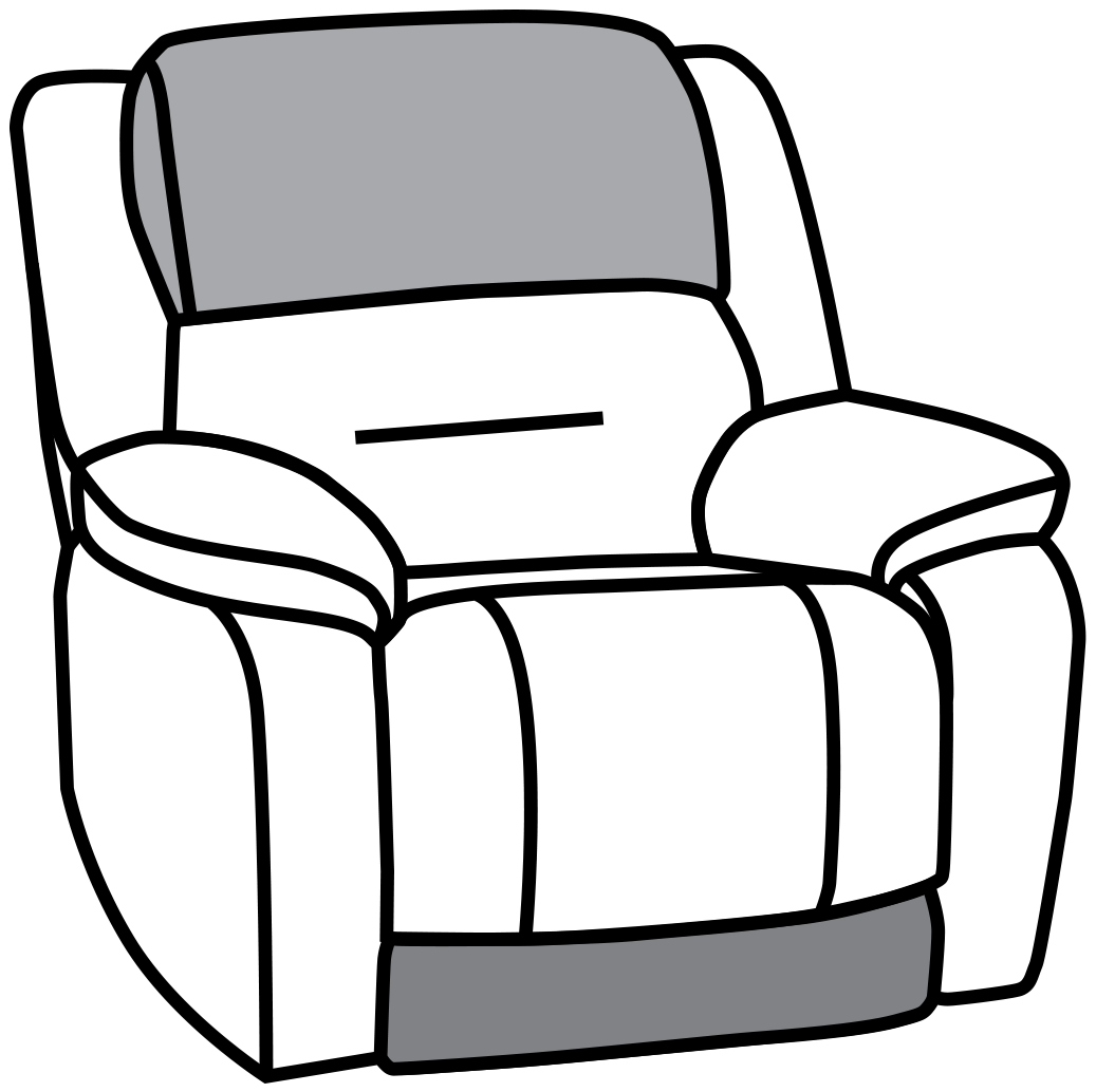 Recliner- Power Footrest + Headrest Callout