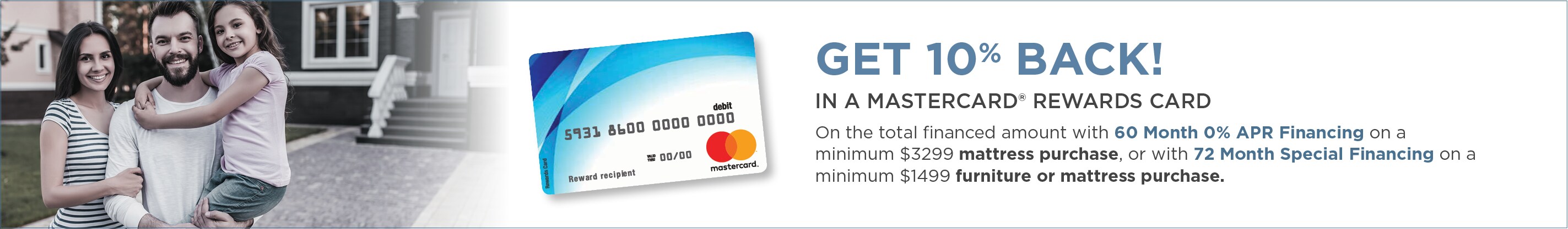 10% Back MasterCard Rewards Card Rebate