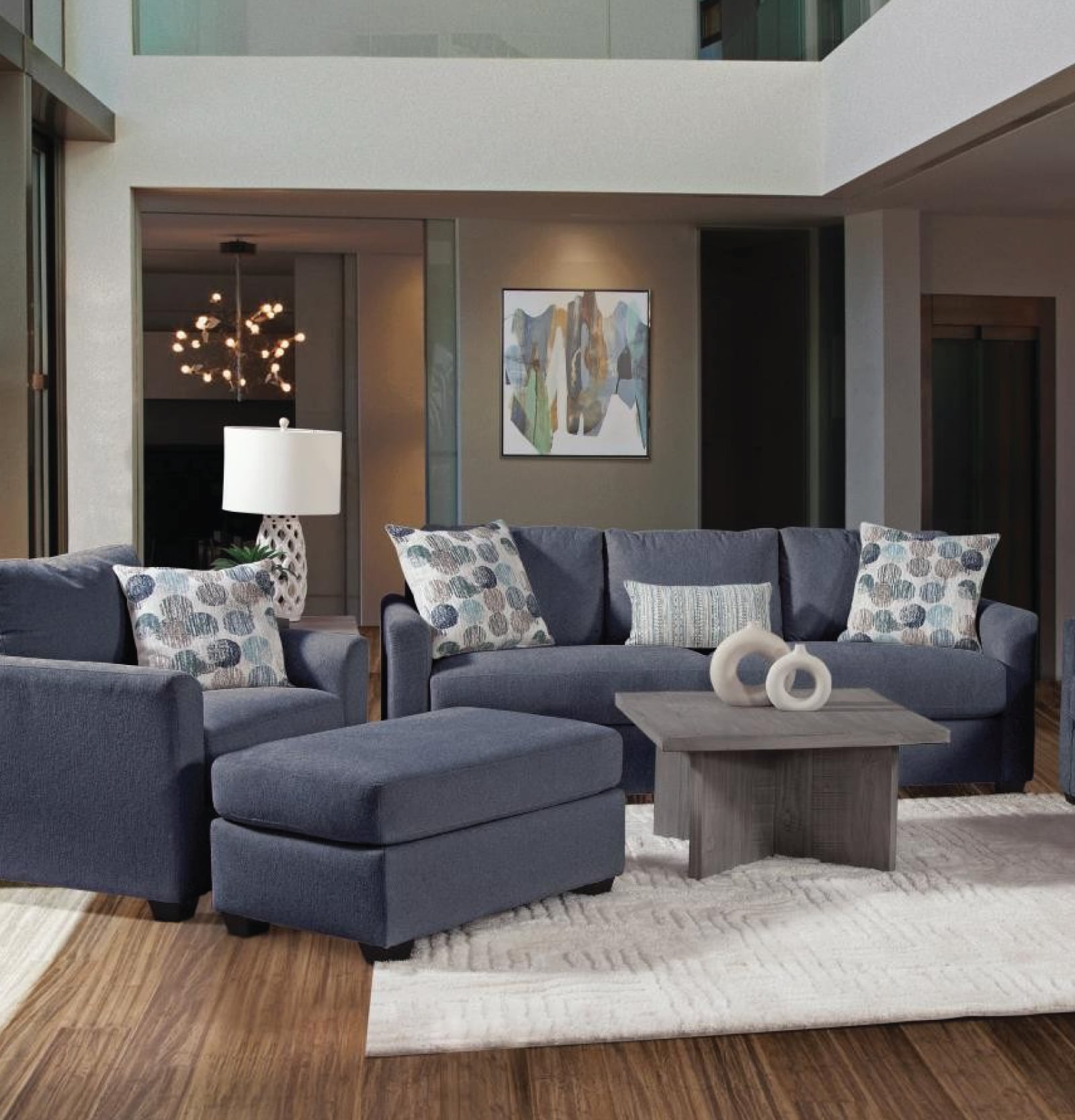 Blue Living Room