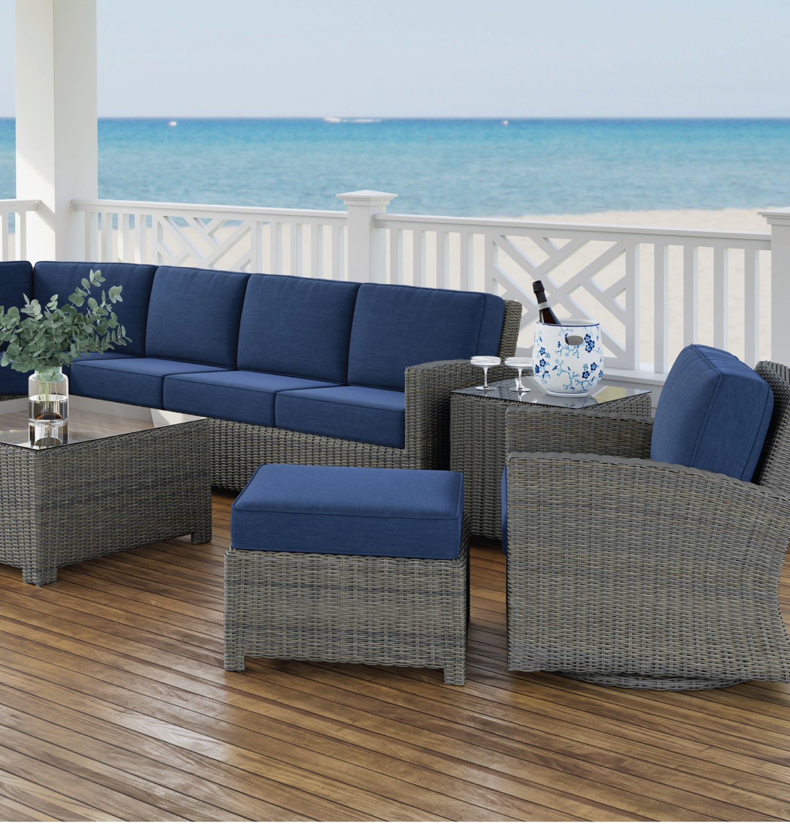 Blue Living Room