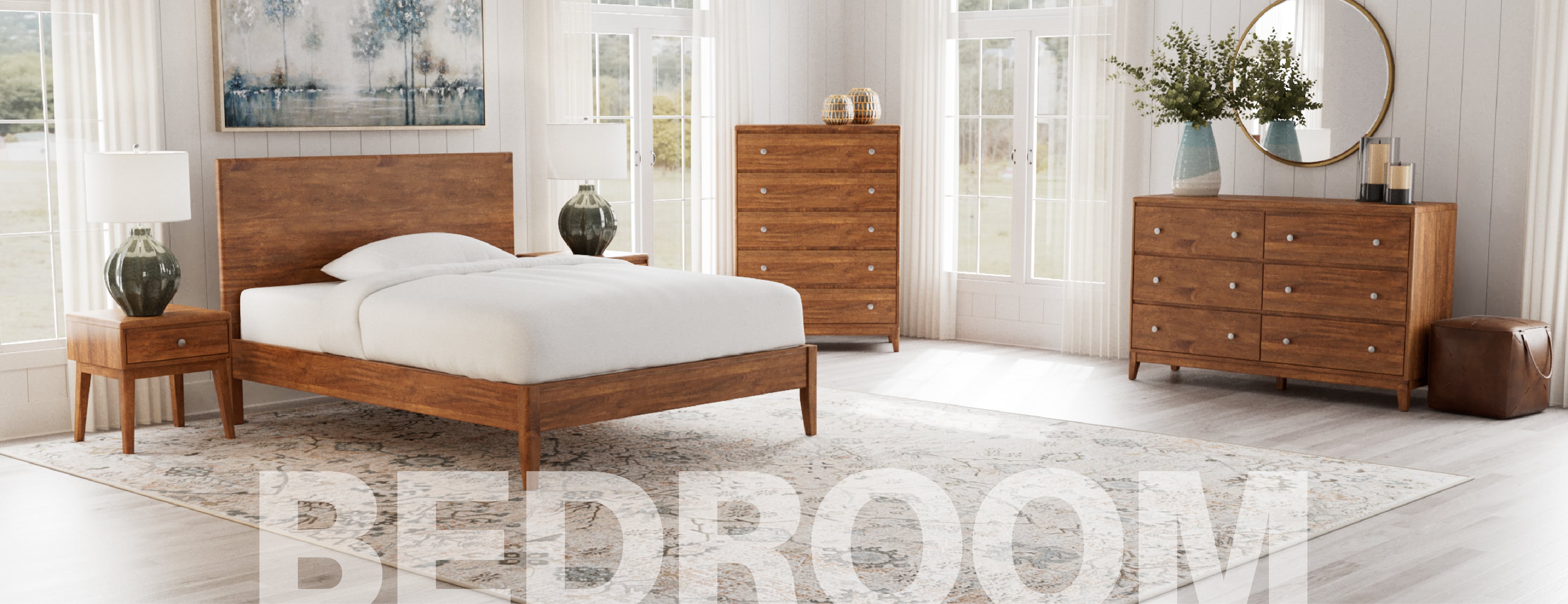 Wood Queen Bed