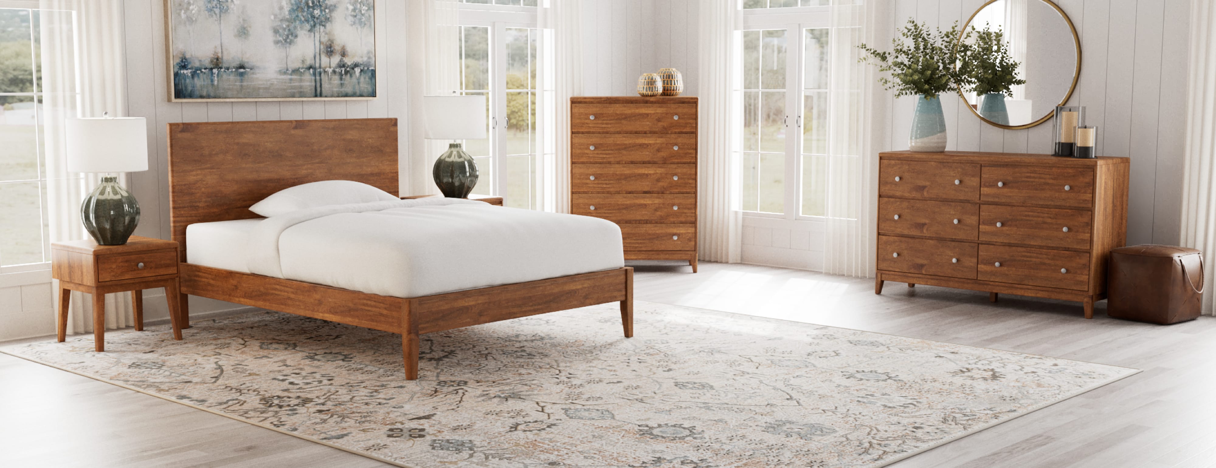 Wood Queen Bed