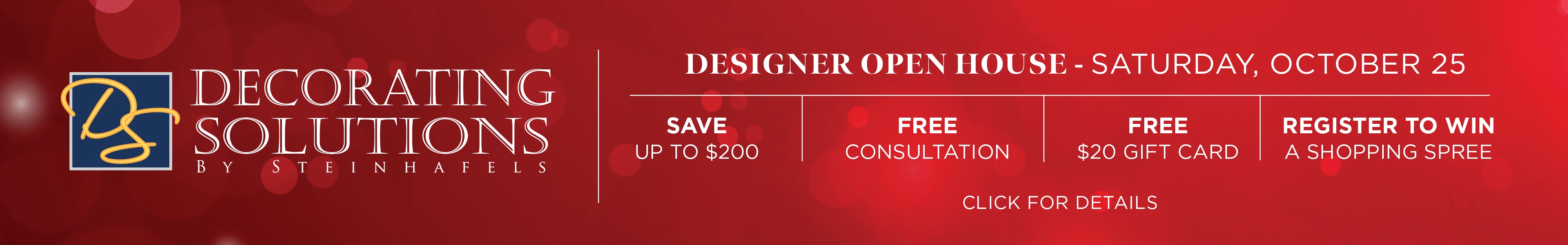 Designer Open House October 25
