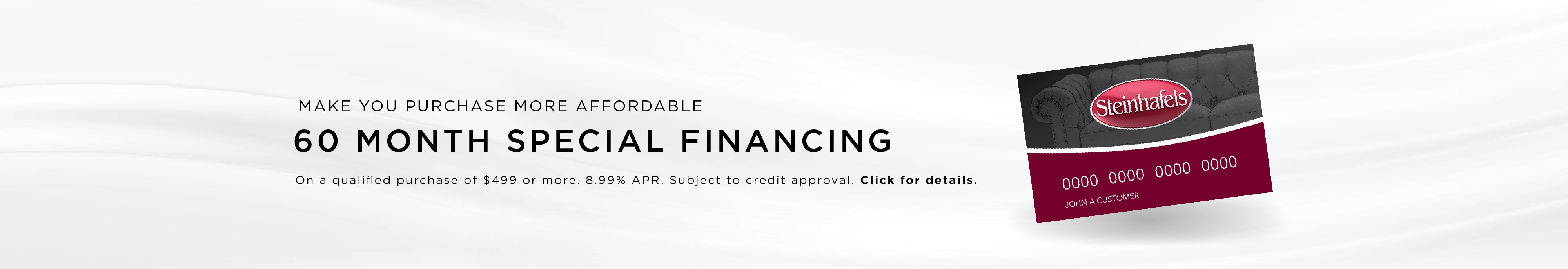 Special 60 Month Financing
