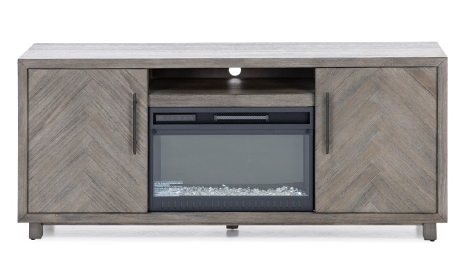 Chevron Fireplace