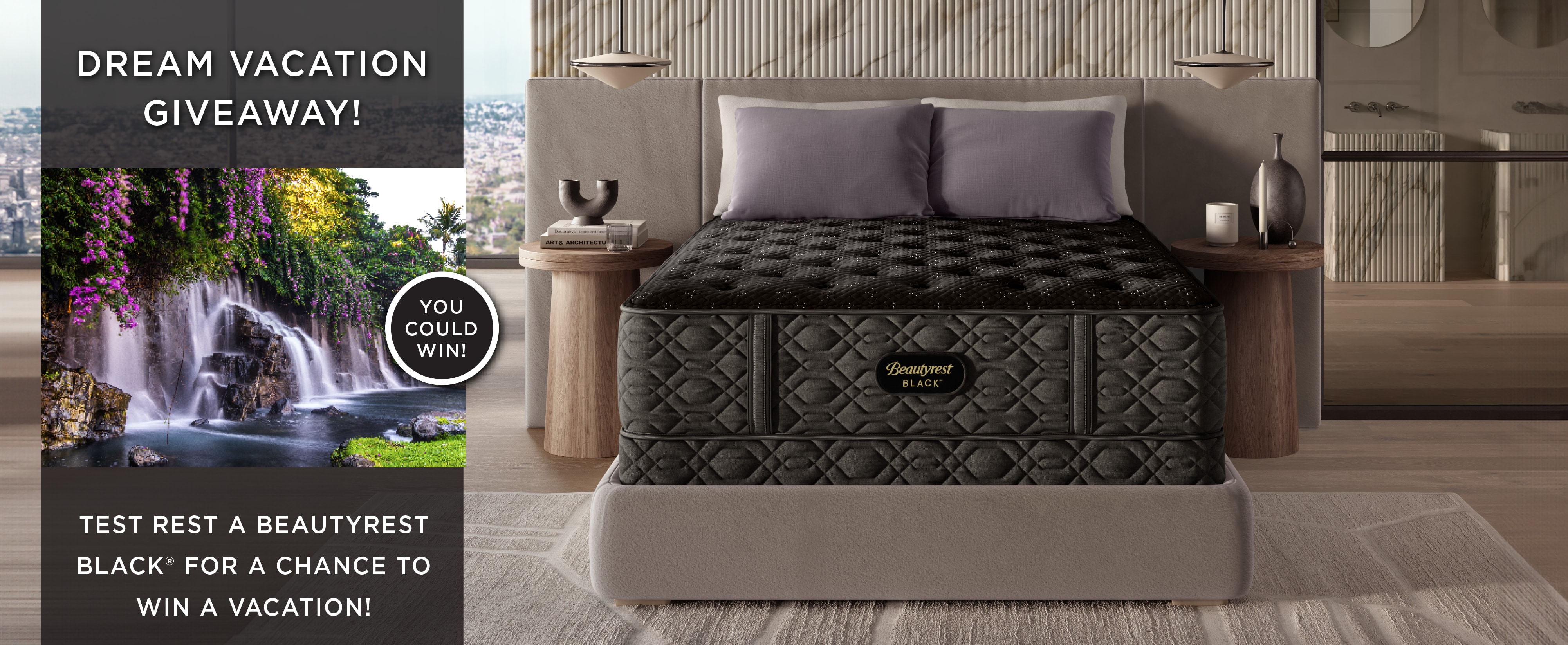 Beautyrest Black Vacation Giveaway