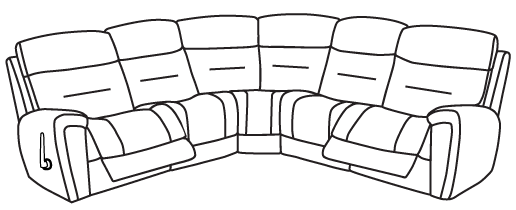 Sectional - Manual Recline Callout