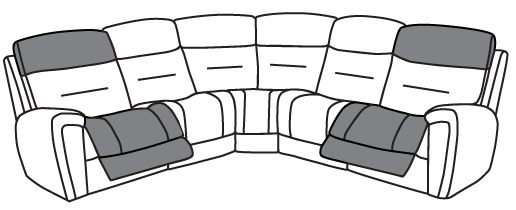 Sectional - Power Footrest + Headrest Callout