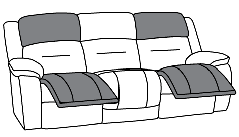 Sofa - Power Footrest + Headrest Callout