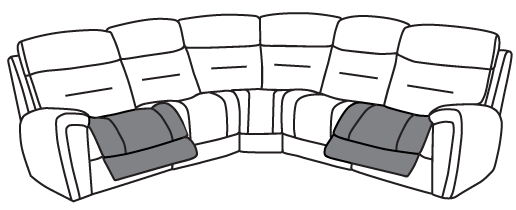 Sectional - Power Footrest Callout