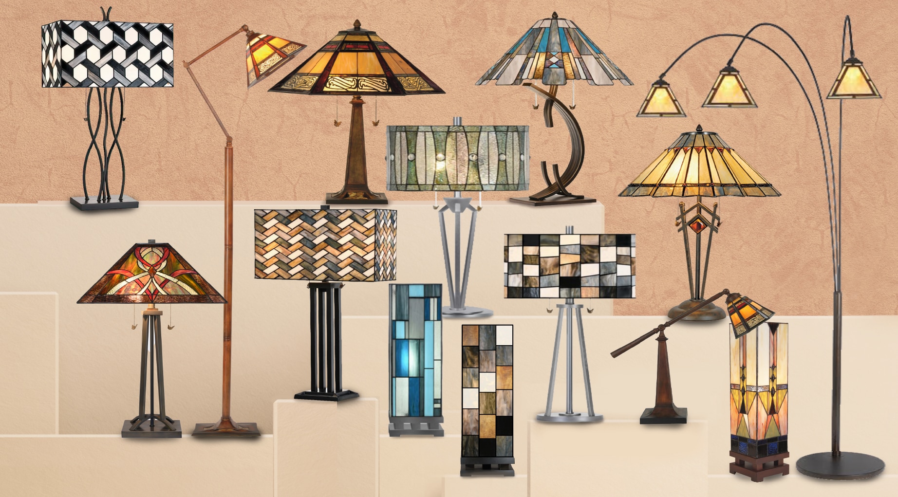 Save 10% on Tiffany Style Lamps