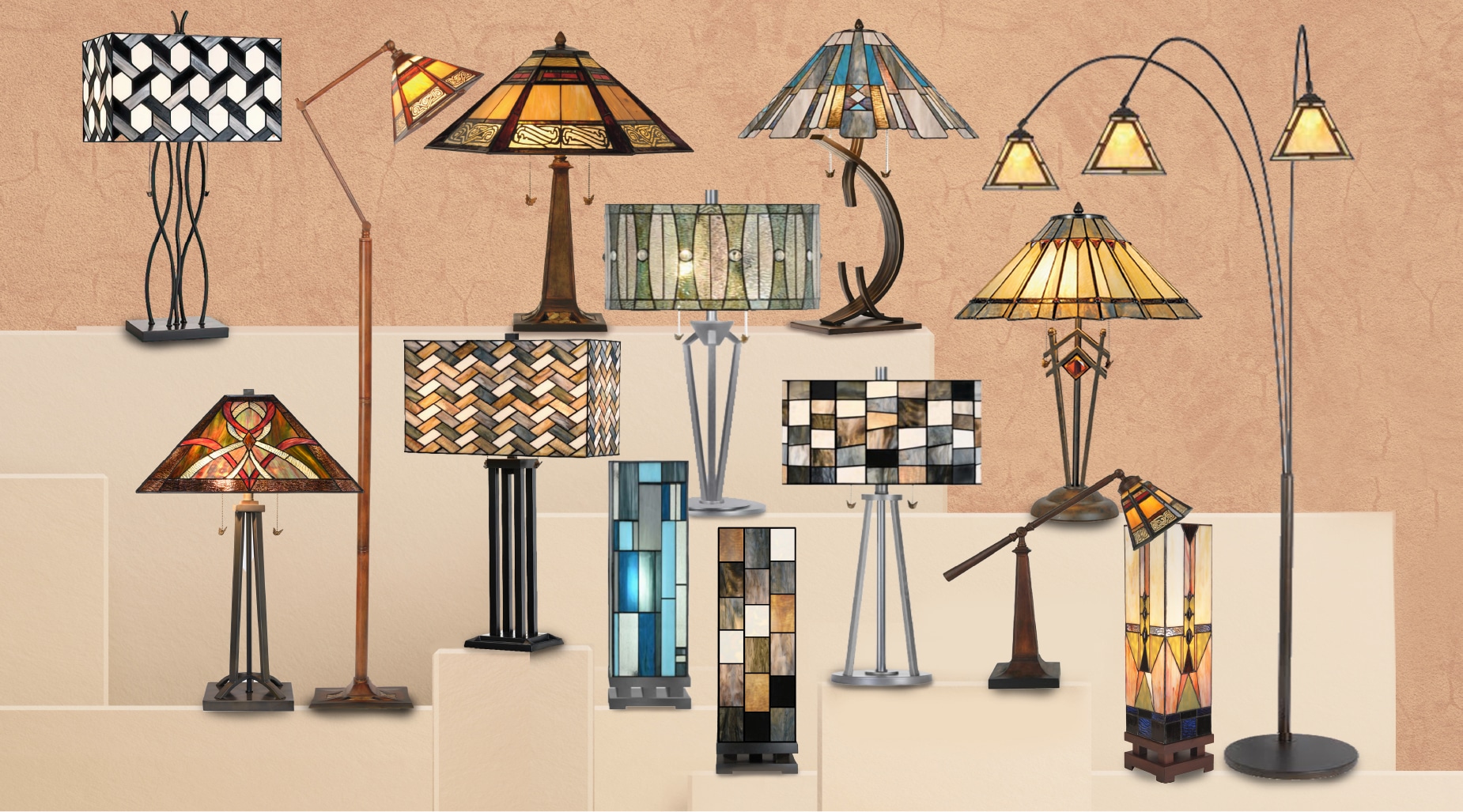 Save 10% on Tiffany Style Lamps