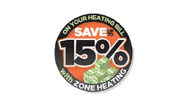 Save up to 15% with zone heating
