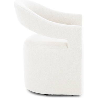 Modern Mood Caster Upholstered Arm Chair