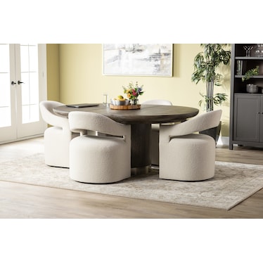 Modern Mood 54-72" Round to Oval Dining Table