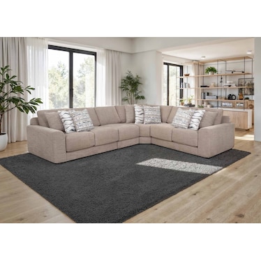 Casey 4-Pc. Sectional in Putty