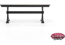 a america black inch standard seat height bench  image   