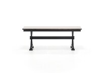 a america black inch standard seat height bench   