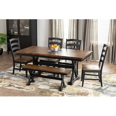 Creekside 54-72" Trestle Dining Table