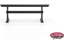 aama black inch standard seat height bench  image   