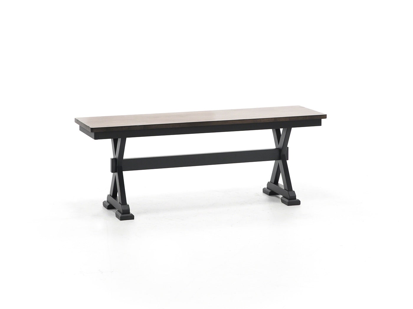aama black inch standard seat height bench   