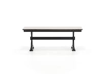 aama black inch standard seat height bench   