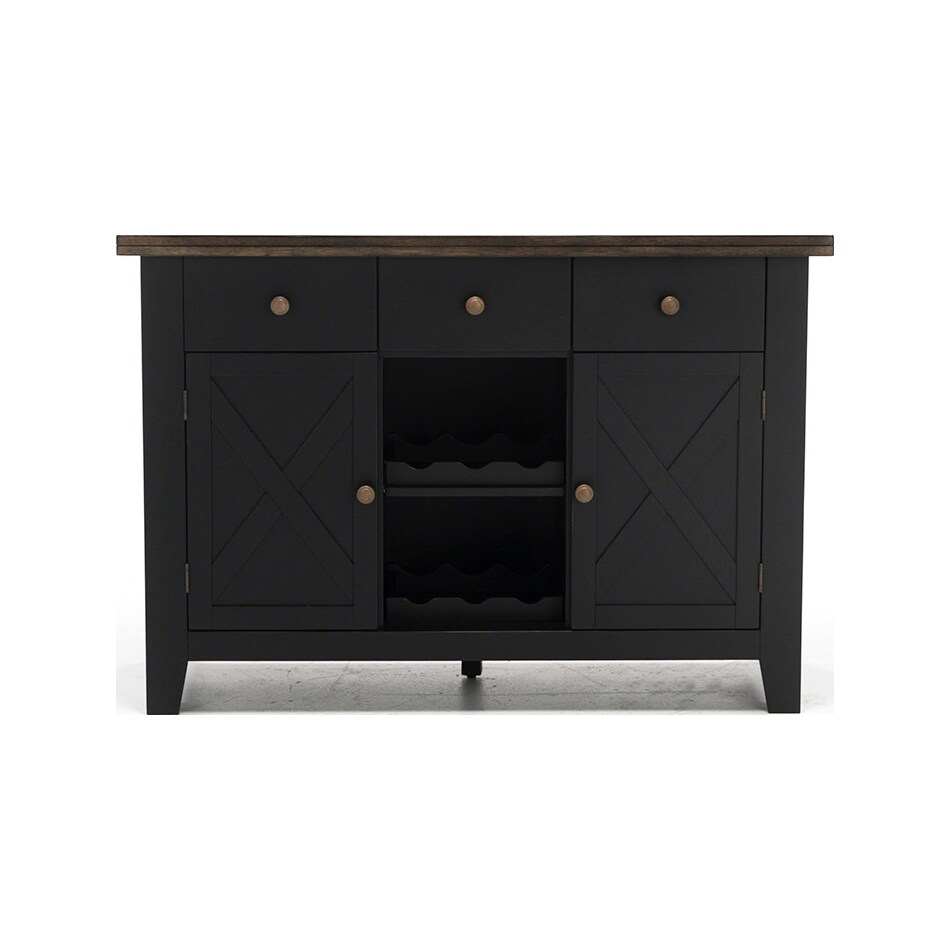 aama black buffet server sideboard   