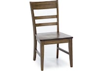 aama brown inch standard seat height side chair   